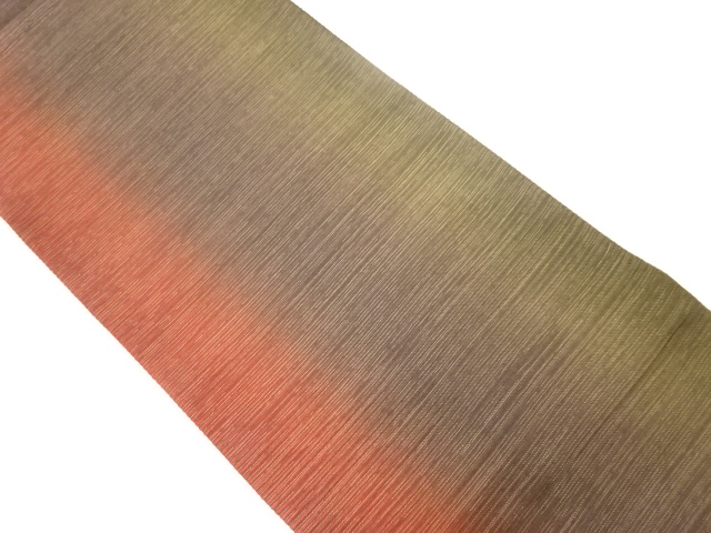 横段模様織り出し全通袋帯